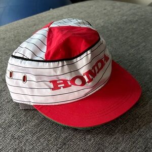 Vintage reissue Honda Red and White Cap